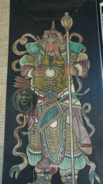 Klasik kapı çizimi Çin 'deki kutsanmış ve aile muhafızlarını istedi.