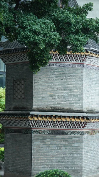 Çin Deki Guangzhou Şehrinin Eski Yolundaki Eski Binalar — Stok fotoğraf