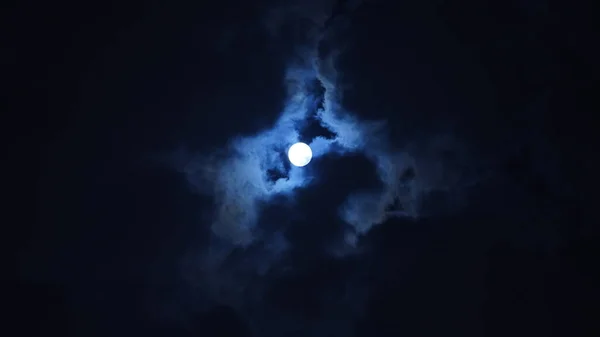 Moon Night View White Moon Sky — Stock Photo, Image