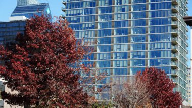 Sonbaharda güzel Philadelphia şehri manzarası