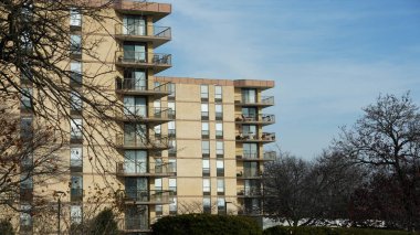 Washington DC şehir manzarası Sonbaharda eski mimari ile