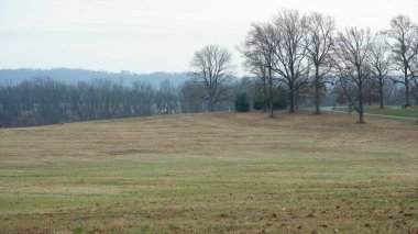 Vadi Forge manzarası Amerika 'da çayırlarla ve ormanlarla dolu.