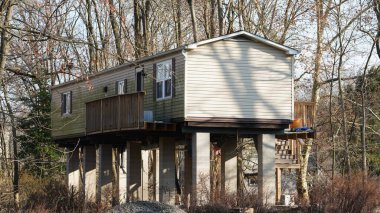 ABD 'de ya da kırsal kesimde evler görülür.