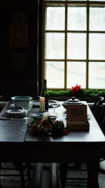 ABD Dolystown 'daki betonla inşa edilmiş eski bir ev.