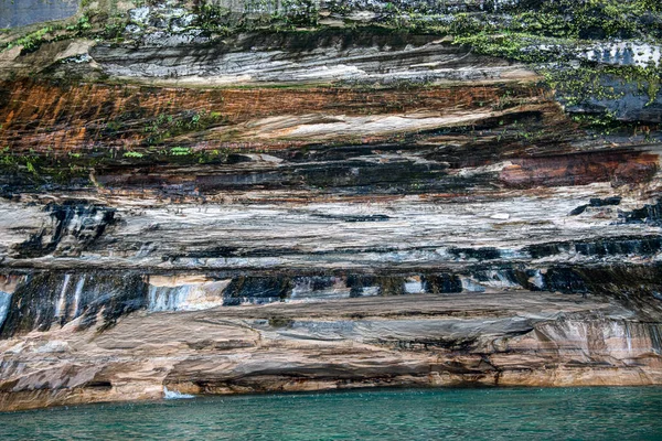 Munising Michigan Foto Rocks National Lakeshore Lake Superior Península Superior — Foto de Stock