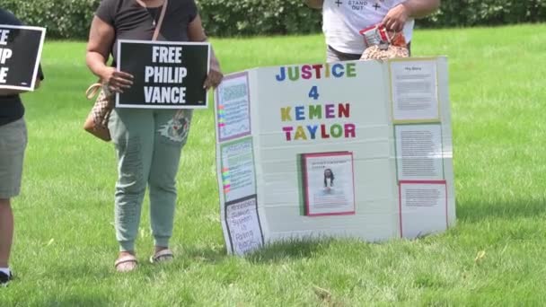 Paul Minnesota Állam Tiltakozom Tévesen Bebörtönzött Emberek Ellen Azt Mondják — Stock videók