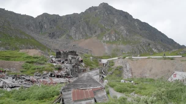 Palmer Alaska Besucher Besichtigen Die Verlassenen Independence Mines Heute Independence — Stockvideo