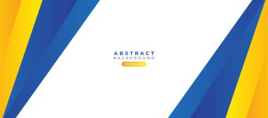 soyut modern mavi ve sarı arkaplan vektör çizimi