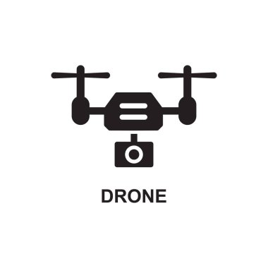 Drone. İHA simgesi. İHA simgesi görüntüsü. İHA simgesi. Drone simge vektörü.