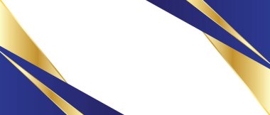 soyut geometrik mavi ve altın arkaplan tasarımı. Afişler, posterler, sertifikalar ve diğerleri için uygun