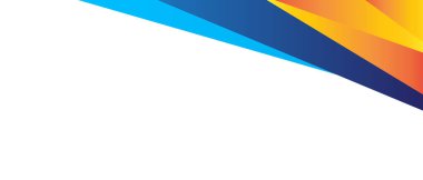 Canlı mavi ve turuncu geometrik desenlere sahip soyut arkaplan, modern tasarım projeleri, sunumlar veya dijital sanat için mükemmel. Çapraz şekilli dinamik ve göz alıcı bir bileşim..