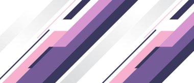 Çapraz Mor Çizgili Modern Soyut Geometrik Desen