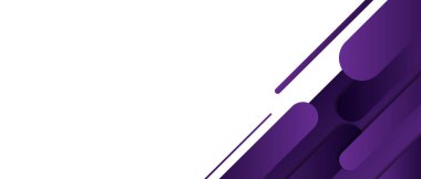 Dinamik soyut tasarım, parlak beyaz arkaplan üzerinde canlı mor çizgiler, modern dijital sanat veya markalaşma için ideal.