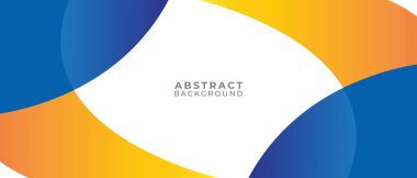 Mavi ve Turuncu Aksanlı Renkli Soyut Geometrik Arkaplan