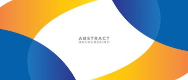 Mavi ve Turuncu Aksanlı Renkli Soyut Geometrik Arkaplan