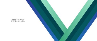 Beyaz bir yüzey üzerinde mavi ve yeşil köşegen çizgileri bulunan soyut geometrik arkaplan. Modern tasarım projeleri, dijital sanat ve sunumlar için mükemmel..