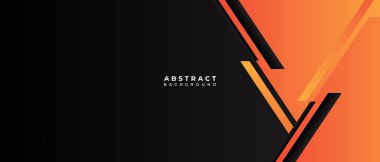 vektör soyut arkaplan tasarımı. siyah turuncu çizgiler ve siyah arkaplan.