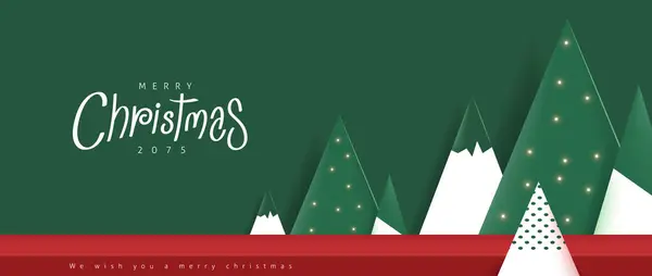 Feliz Navidad Banner Estudio Sala Visualización Productos — Archivo Imágenes Vectoriales