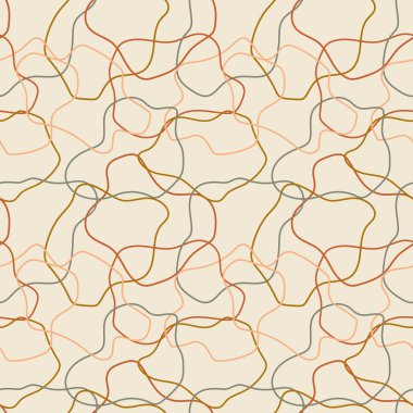 Doğrusal şekilli, soyut, pürüzsüz desen. Sonsuz biçim boho biçimi