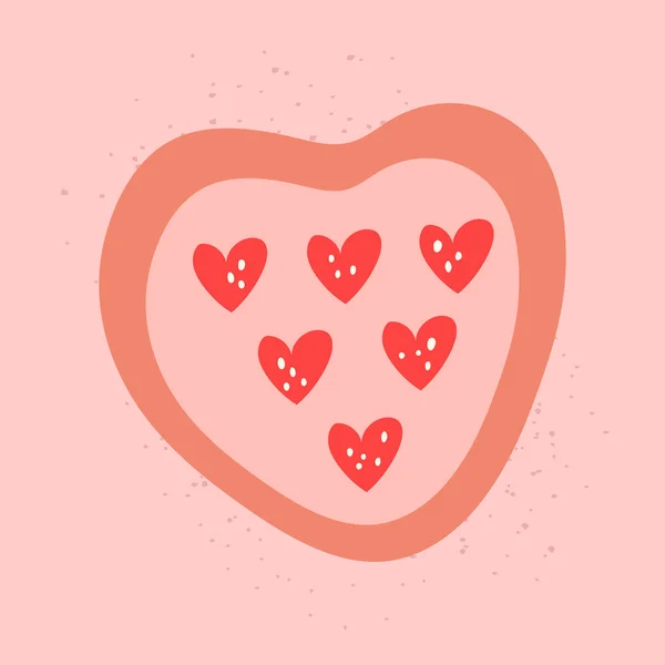Doodle Hjärtan Vektor Samling Isolerade Handritade Hjärtan För Alla Hjärtans — Stock vektor