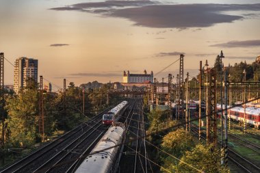 Bratislava 'daki kale ve Slovakya' daki tren ulaşımı