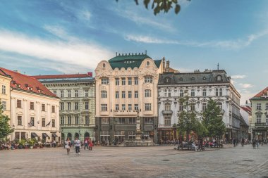 Bratislava, Slovakya'nın eski şehir ana kare