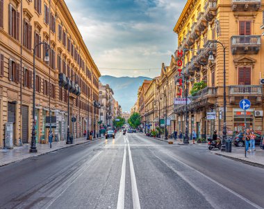 Sicilya 'daki Palermo şehri.