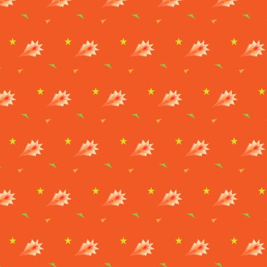 Noel festivali yıldızı geometrik şekilli polka nokta tekstil kağıdı hediyesi soyut arkaplan dokusu çizimi kusursuz vektör çizimi