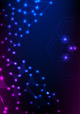 Mutlu Noeller İnternet İletişim Ağı Fütürist Teknoloji Ağı Duvar Kağıdı Çizimi