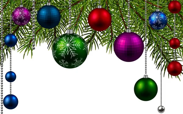 圣诞装饰品 美丽的圣诞树装饰 圣诞节的概念说明1 — 图库照片