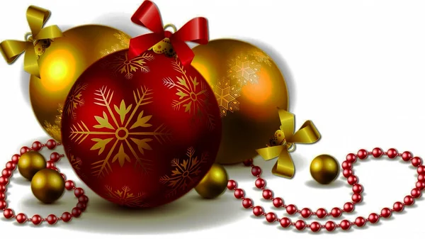 Close Shot Van Kleurrijke Kerst Ornamenten Kerstballen Een Witte Achtergrond — Stockfoto
