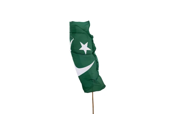 Bandiera Nazionale Del Pakistan Sventola Nel Cielo — Foto Stock