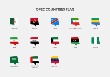 OPEC (Petrol İhraç Eden Ülkelerin Organizasyonu) Ülke bayrak simgeleri koleksiyonu, Sohbet bayrağı simgesi
