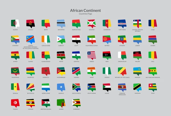 아프리카 국가들 이성화 수집을 표시하다 — 스톡 벡터
