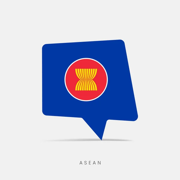 Asean Vlag Bel Chat Pictogram — Stockvector