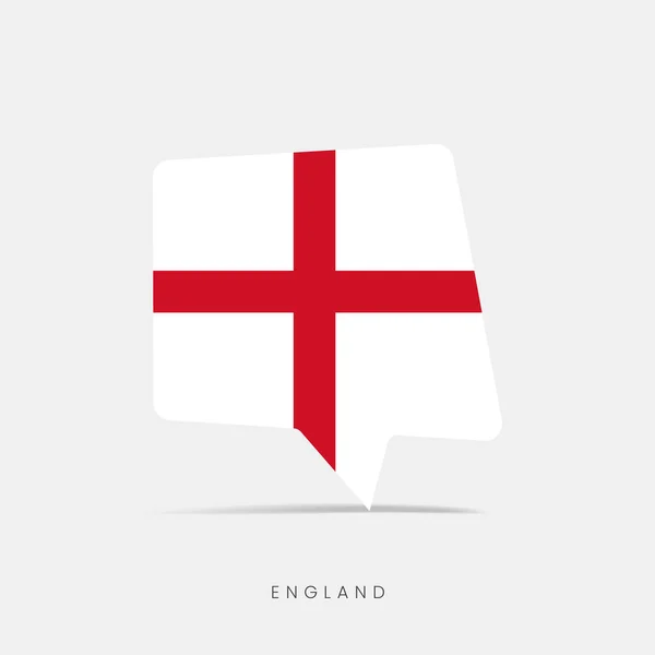 England Flagge Als Chat Symbol — Stockvektor