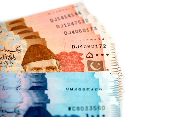 Банкноты Пакистанских Рупиях — стоковое фото