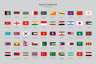 Asya Kıta Dikdörtgeni bayrak simgesi