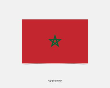 Gölgeli Fas Dikdörtgeni bayrak simgesi.