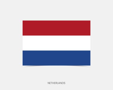 Hollanda Gölgeli Dikdörtgen bayrak simgesi.
