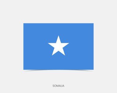 Gölgeli Somali Dikdörtgen bayrak simgesi.