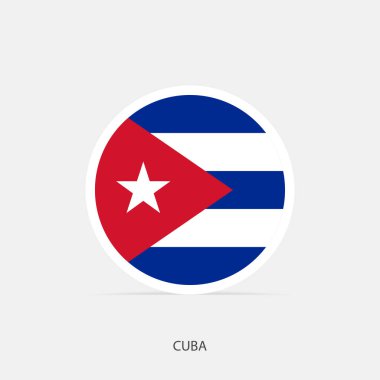 Gölgeli Küba bayrağı simgesi.