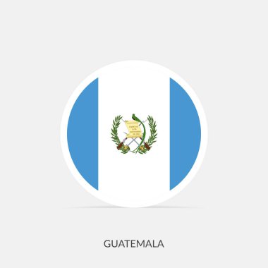 Gölgeli Guatemala bayrak simgesi.