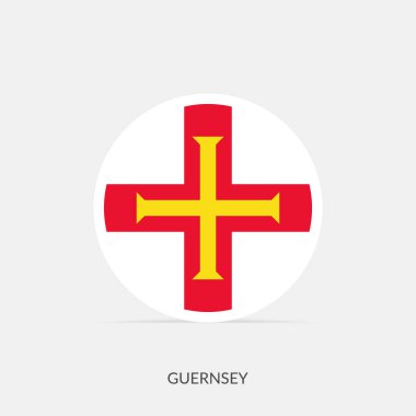 Gölgeli Guernsey bayrak simgesi.