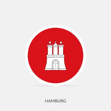 Gölgeli Hamburg bayrak simgesi.
