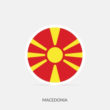 Makedonya gölgeli bayrak simgesini yuvarladı.