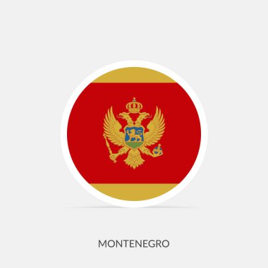 Karadağ 'ın gölgeli bayrak simgesi.