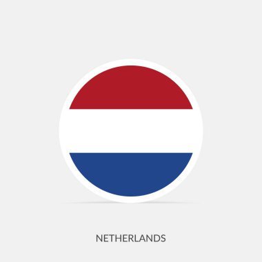 Hollanda gölgeli bayrak simgesi.