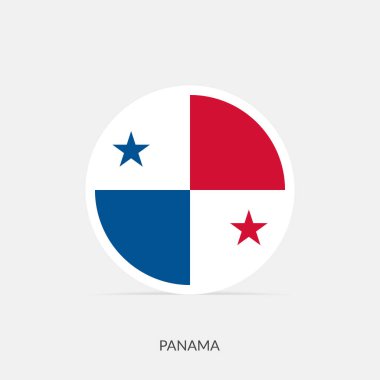 Gölgeli Panama bayrak simgesi.
