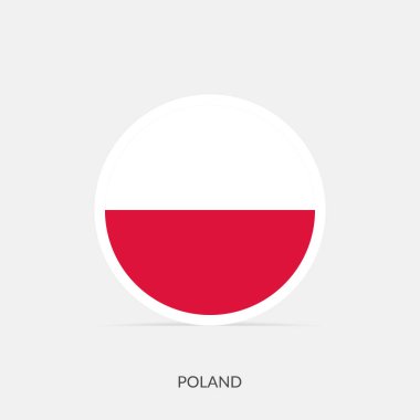 Polonya gölgeli bayrak simgesi.